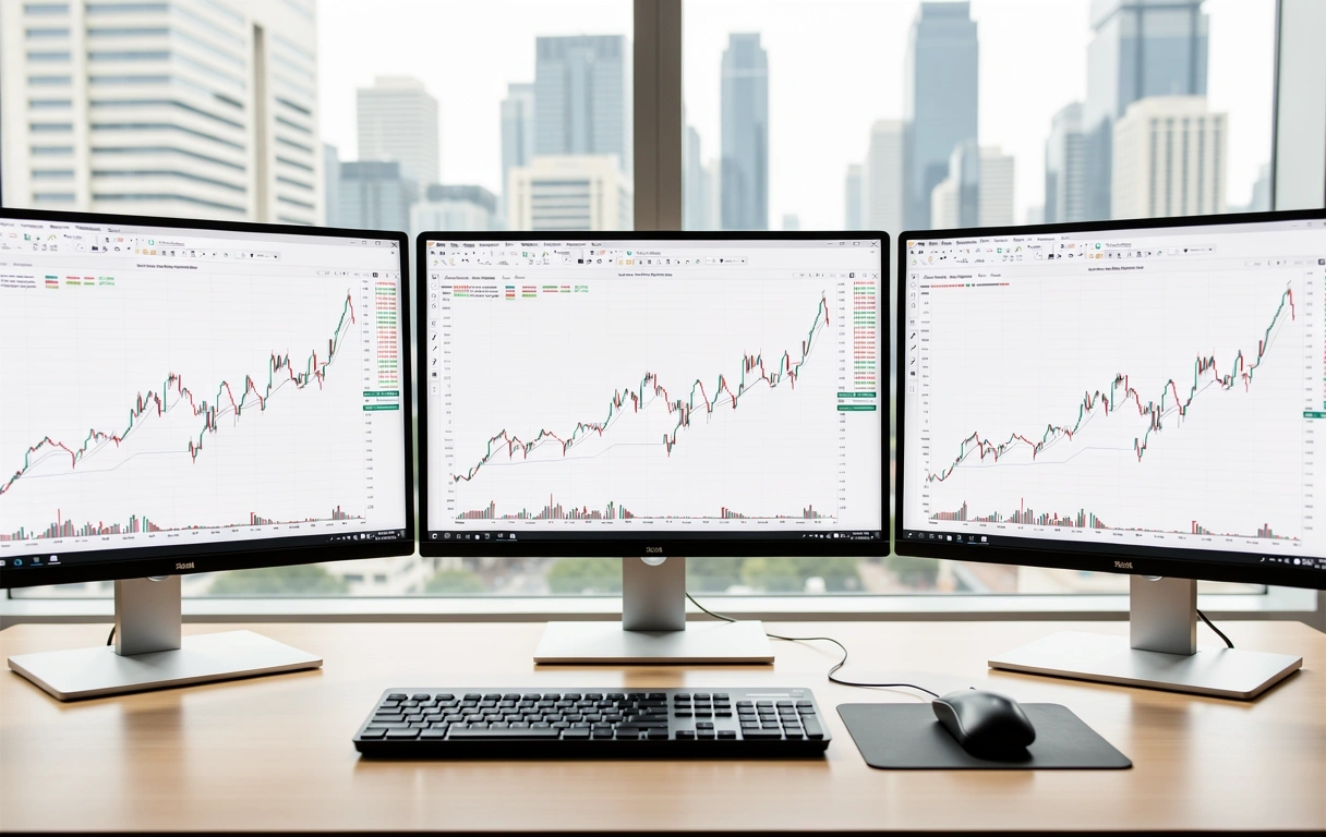 Professional market analysis setup